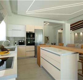 3 bedroom seaside villa with pool & jacuzzi, near Acharavi, sleeps 6